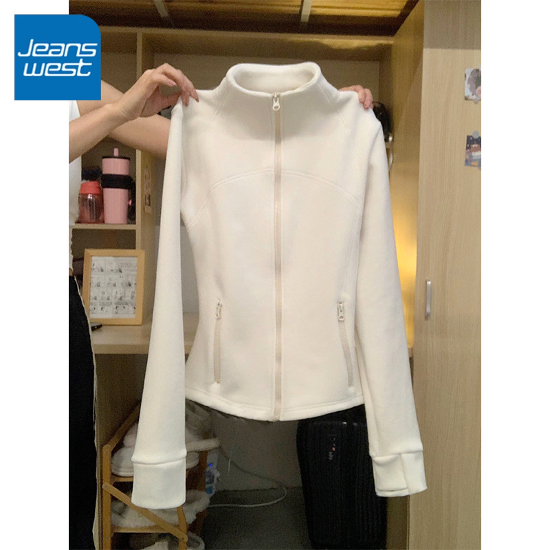 真维斯立领双面绒外套女2025新款