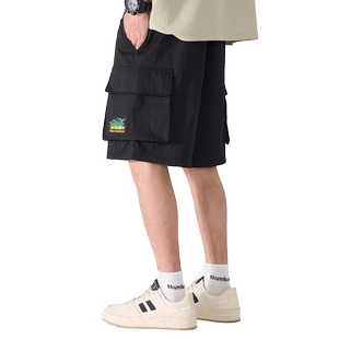 GV真维斯工装短裤男夏冰丝运动速干裤子男士男款休闲薄款五分裤A