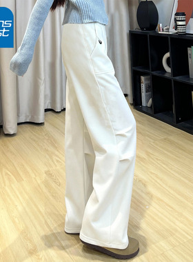 NOA真维斯加绒软壳登山裤女新款宽松休闲户外运动防水防风工装裤