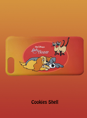 Cookies Shell 小姐与流浪汉手机壳磨砂硬壳iphoneX 67plus半全包
