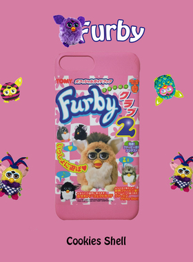 Cookies Shell furby菲比 手机壳磨砂硬壳iphoneX 67plus半全包