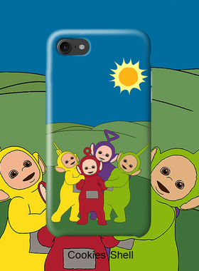 Cookies Shell天线宝宝 手机壳磨砂硬壳iphoneX 6 7plus半全包