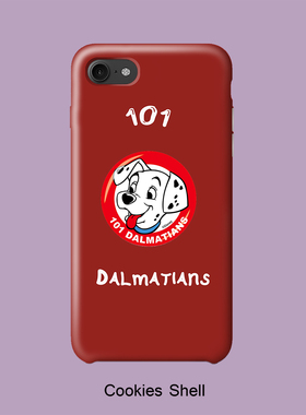 Cookies Shell 101斑点狗手机壳磨砂硬壳iPhoneX 67plus半全包