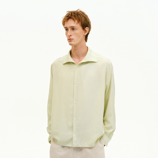 NONRADICAL「欧若风一片领」长袖 衬衫