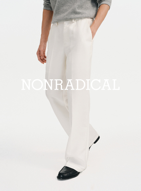 NONRADICAL 「天丝醋酸羊毛」中线西裤