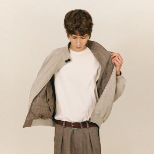 NONRADICAL (NR)「威尔士亲王格」千鸟格(双面穿)夹克外套男