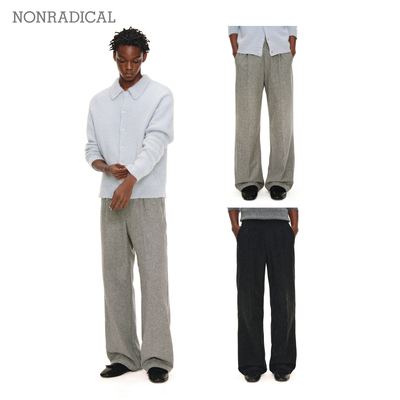 「100%羊毛」中线毛呢西裤 NONRADICAL