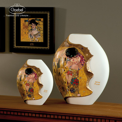 Goebel陶瓷德国客厅插干花Klimt