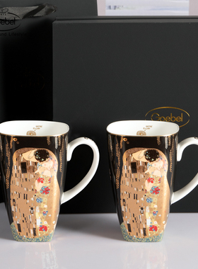 德国高宝Goebel进口陶瓷礼品马克杯陶瓷杯欧式奢华情侣水杯Klimt