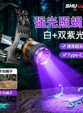 硕森头戴式照明灯户外大功率超亮