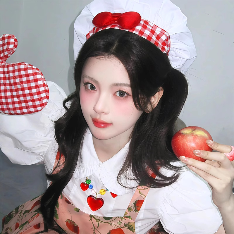 杨超越同款可爱Kitty厨师帽子