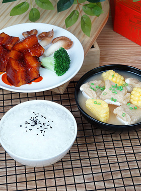 仿真食物食品模型假集成灶中餐炒菜品美食菜肴汤甜品展示道具定制