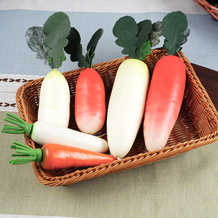 促销 饰大号红白胡萝卜长辣椒儿童乐园模型道玩具 仿真假水果蔬菜装