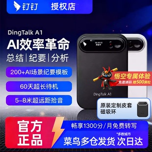 钉钉录音笔智能AI录音卡片会议记录转写翻译 DingTalk 钉钉A1