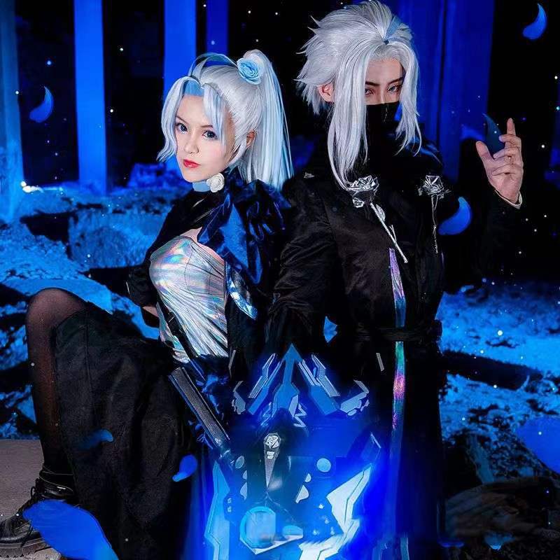 【戚薇同款】王者荣耀cos特工皮肤默契交锋兰陵王花木兰COPLAY