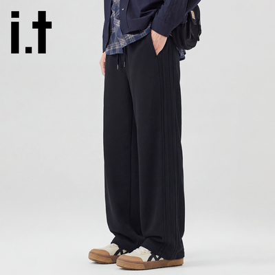 itCHOCOOLATE男春季宽松卫裤