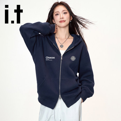 it:CHOCOOLATE重磅开衫连帽卫衣男女2026新款宽松休闲春秋外套潮