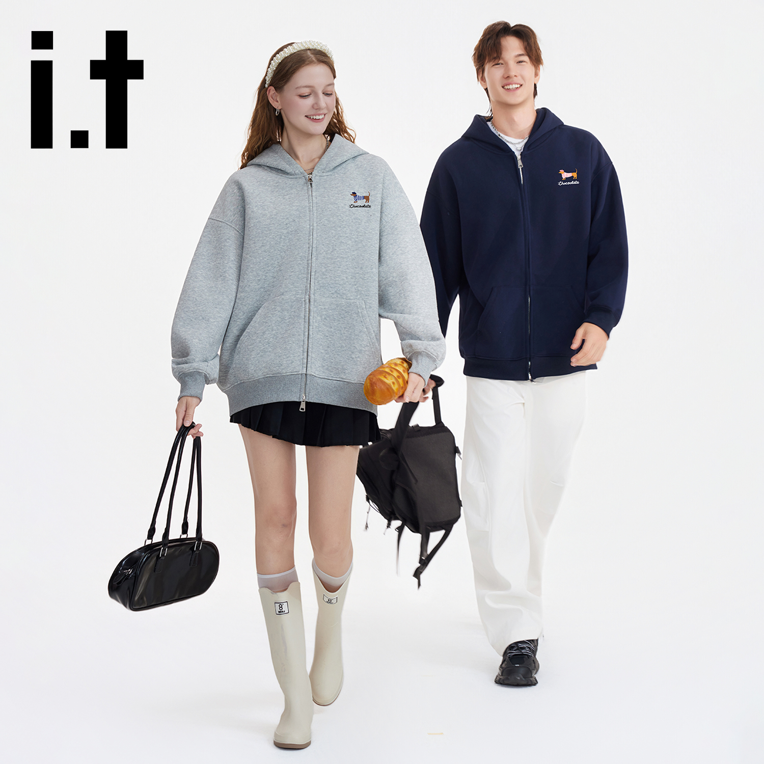 itCHOCOOLATE重磅连帽开衫卫衣