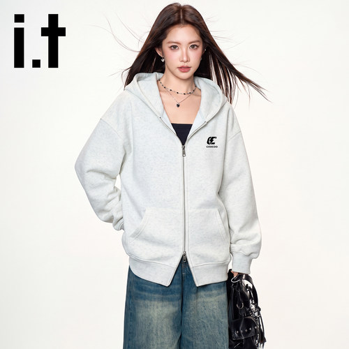 it:CHOCOOLATE重磅开衫连帽卫衣男女款2026新款宽松休闲春秋外套