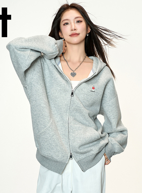 it:CHOCOOLATE美式开衫连帽卫衣男女2026新款宽松显瘦外套上衣潮