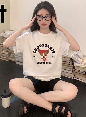 it:CHOCOOLATE短袖T恤女2026新款潮牌夏季凉感宽松百搭情侣款体恤