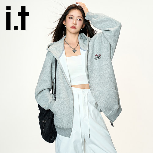 it:CHOCOOLATE重磅开衫连帽卫衣男女2026新款宽松休闲情侣外套潮