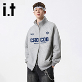 美式 卫衣2026新款 休闲宽松情侣外套上衣潮 CHOCOOLATE立领开衫