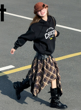 it:CHOCOOLATE美式宽松套头连帽卫衣男女2026新款情侣帽衫上衣潮