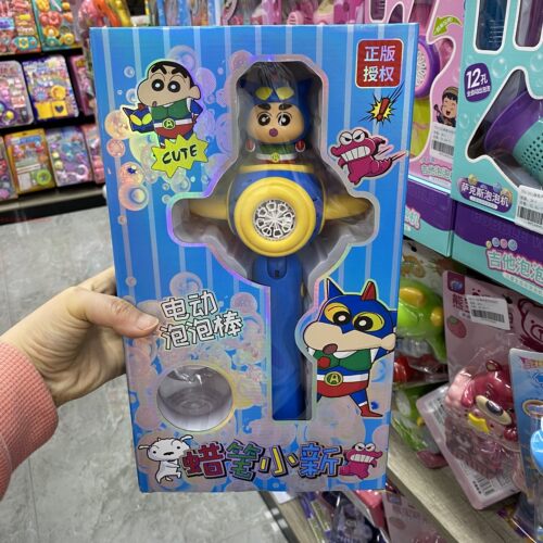 蜡笔小新鳄鱼饼干动感超人泡泡棒