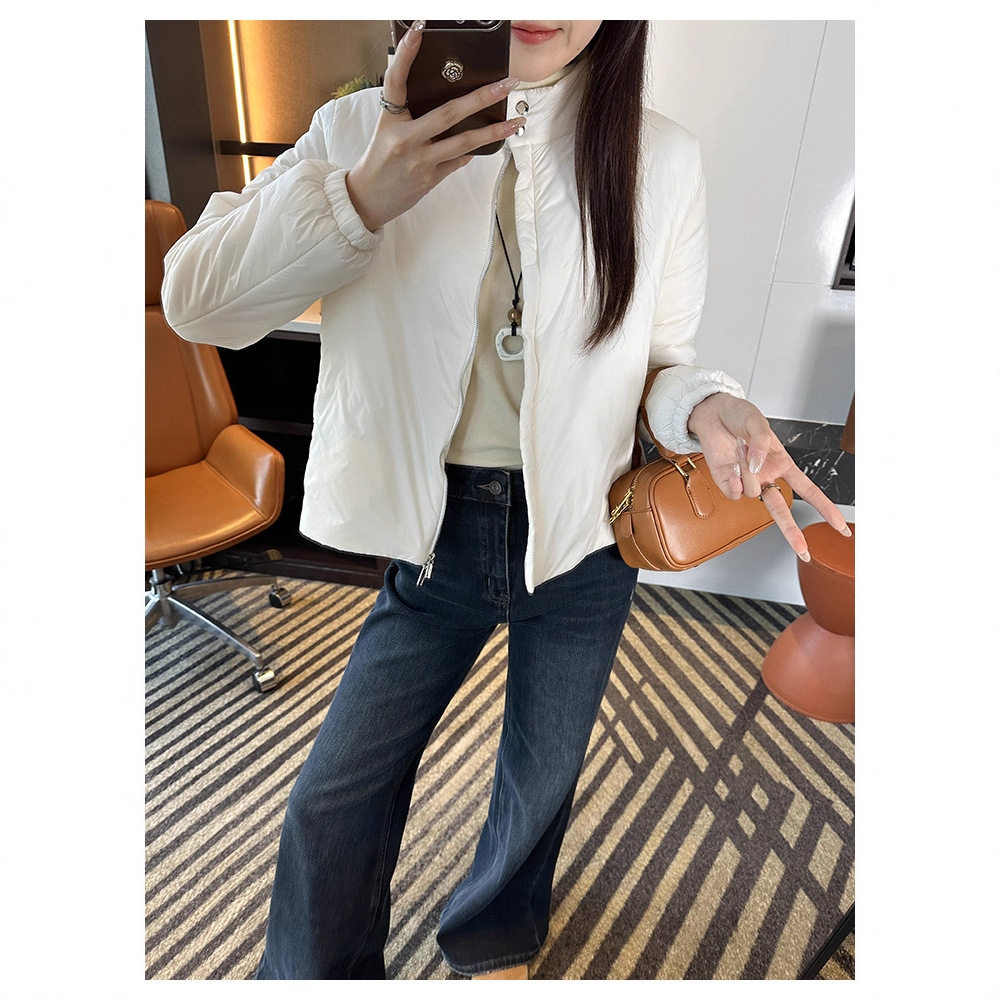 三防泡芙棉！~超轻云感一体立领棉衣外套女秋冬保暖短款棉服上衣