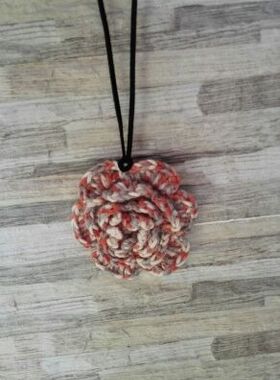 原创复古文艺手工钩花毛衣链花朵