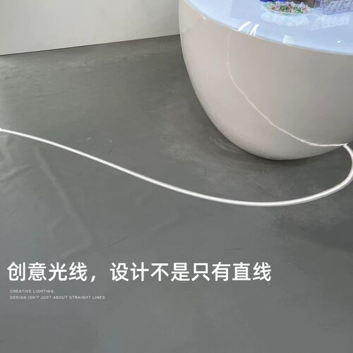 免穿线嵌入式带边硅胶套管灯带led柔性线性灯条可弯曲造型正发光