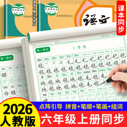 六年级上册练字帖同步2026人教版