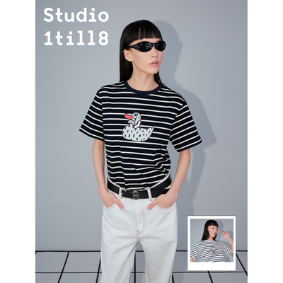 Studio1till8牙痛洋葱印花T恤
