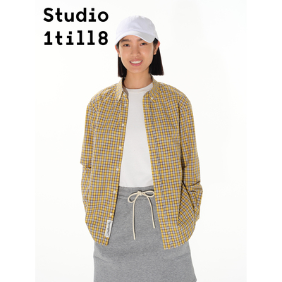 Studio1till8织标格纹衬衫