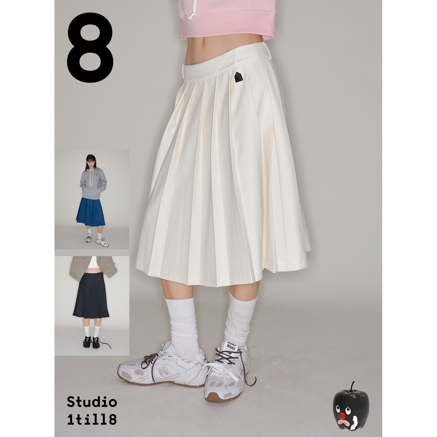 Studio1till8房子百褶裙