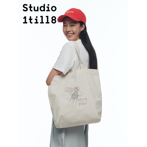 Studio1till8人偶刺绣单肩袋