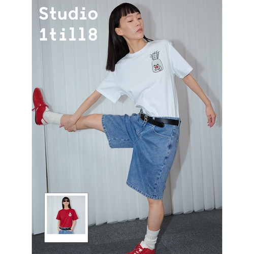 Studio1till8牙痛菠萝印花T恤