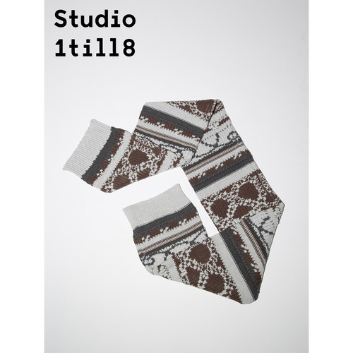 Studio1till8爱心碱水结围巾