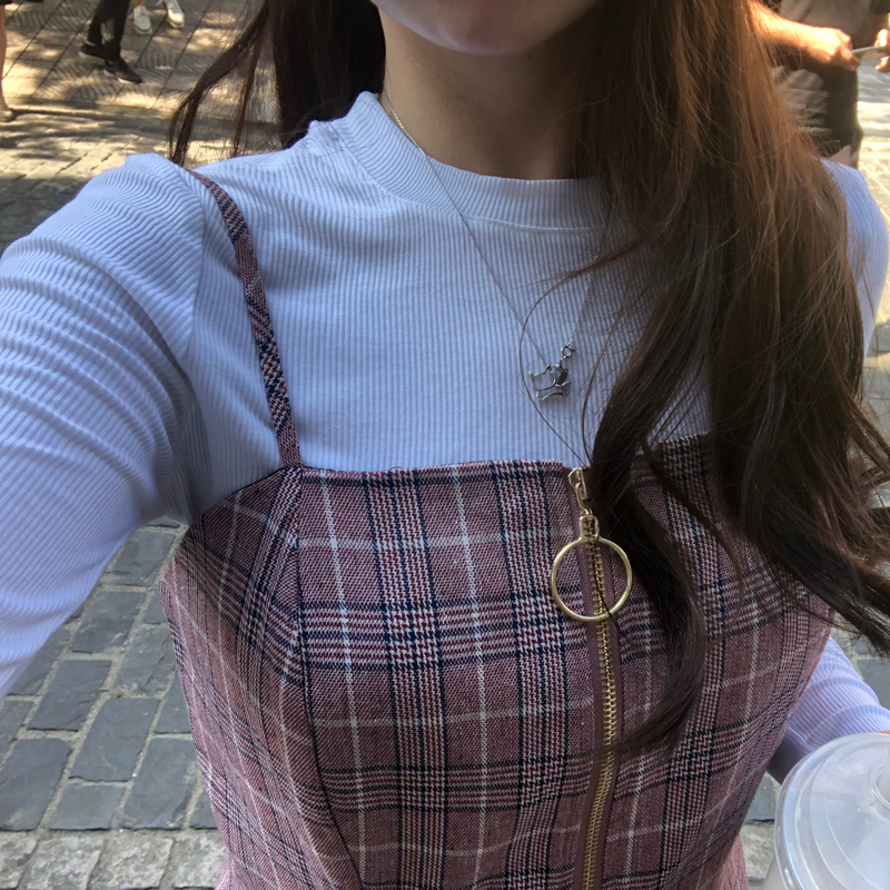 ³¬±¡ÈáÈíÂÝÎÆÕëÖ¯ÃÞ¶Ì¿îÐÞÉí³¤ÐäTÐôСԲÁì´òµ×ÉÀÅ® ºÚ°×Á½É«Èë