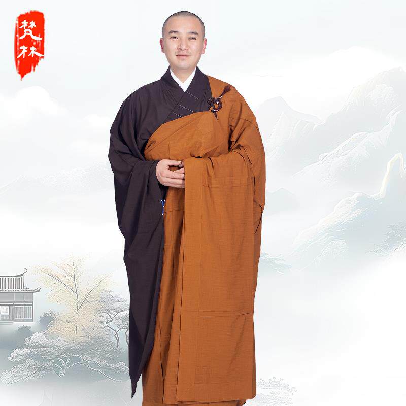 特价梵林僧服和尚服男进口台纱五衣七衣九衣法衣祖衣佛衣袈裟僧袍