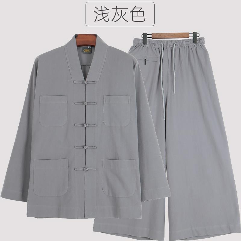 特价僧服短褂春秋厚款全棉麻小褂透气保暖出家僧人和尚服套装男女