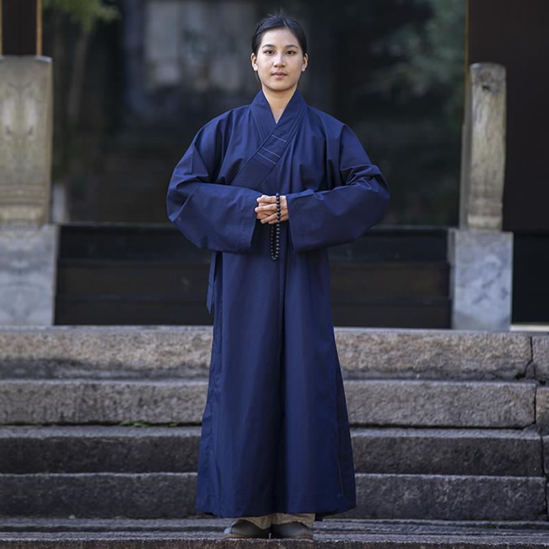 特价僧服大褂僧衣长衫出家师父和尚尼姑长袍男女同款灰色黄色春秋