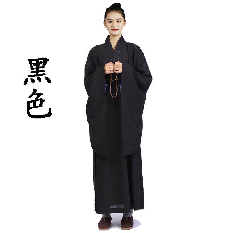 特价僧服海青居士服女和尚寺院禅修尼姑袈裟皈依服装男佛家师父海