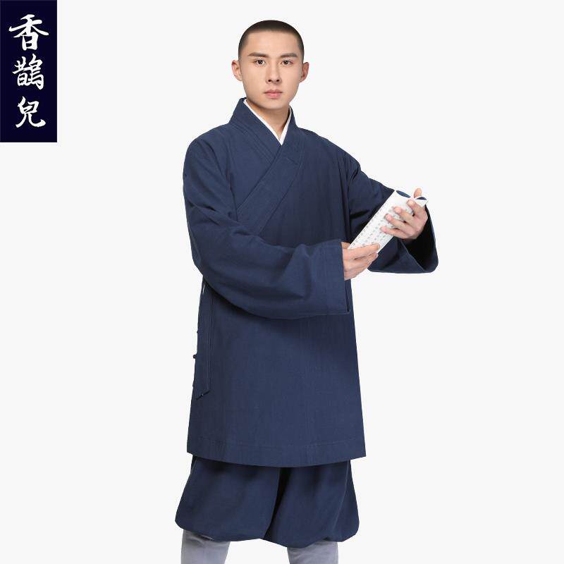 特价香鹊儿僧服长褂僧人短褂僧装罗汉褂僧衣小褂和尚服僧袍全棉男