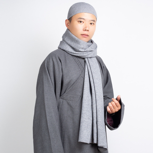 特卖出家僧人围巾冬季加厚保暖围脖僧服藏式披风密宗和尚围巾披肩