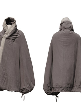 特卖纯色打坐披风纯色禅修棉服出家人静坐斗篷打坐披肩僧服秋冬款