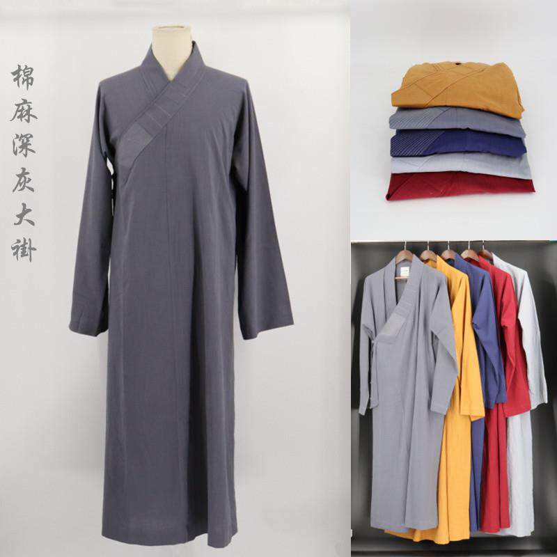 特价僧服长褂出家人僧袍和尚禅堂大褂棉麻夏季款男女同款退货包邮