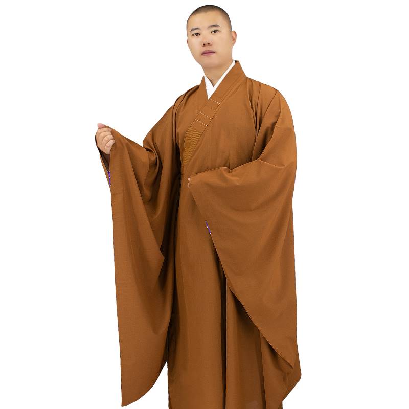 新款竺云广袖海青僧服男女款居士服佛衣法会大袖口宽袖海清僧袍和
