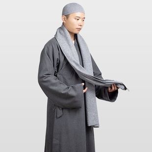 特卖僧服冬季仿羊毛出家僧人围巾男女款和尚居士围脖保暖加厚禅修